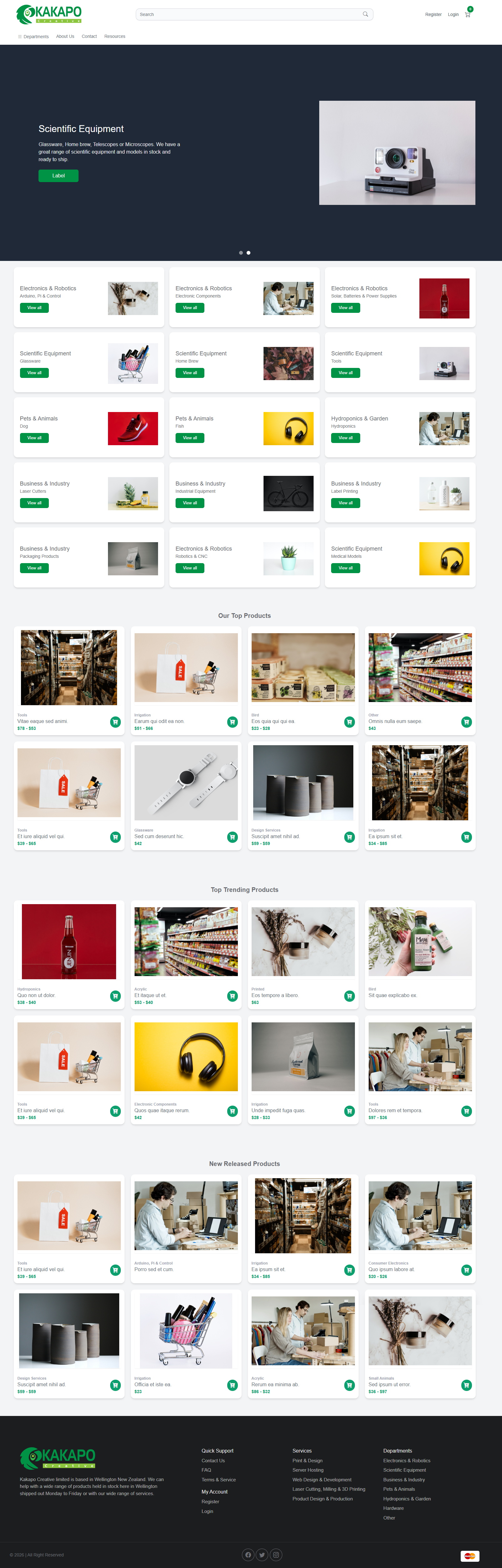 Kakapo — Full-Stack Web App for Hosting, Domains, and Print Design screenshot